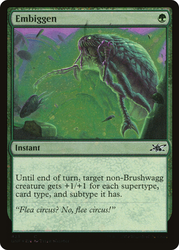 Embiggen (UNF-423) - Unfinity Foil - Premium MTG Single from Wizards of the Coast - Just $1.26! Shop now at Game Crave Tournament Store