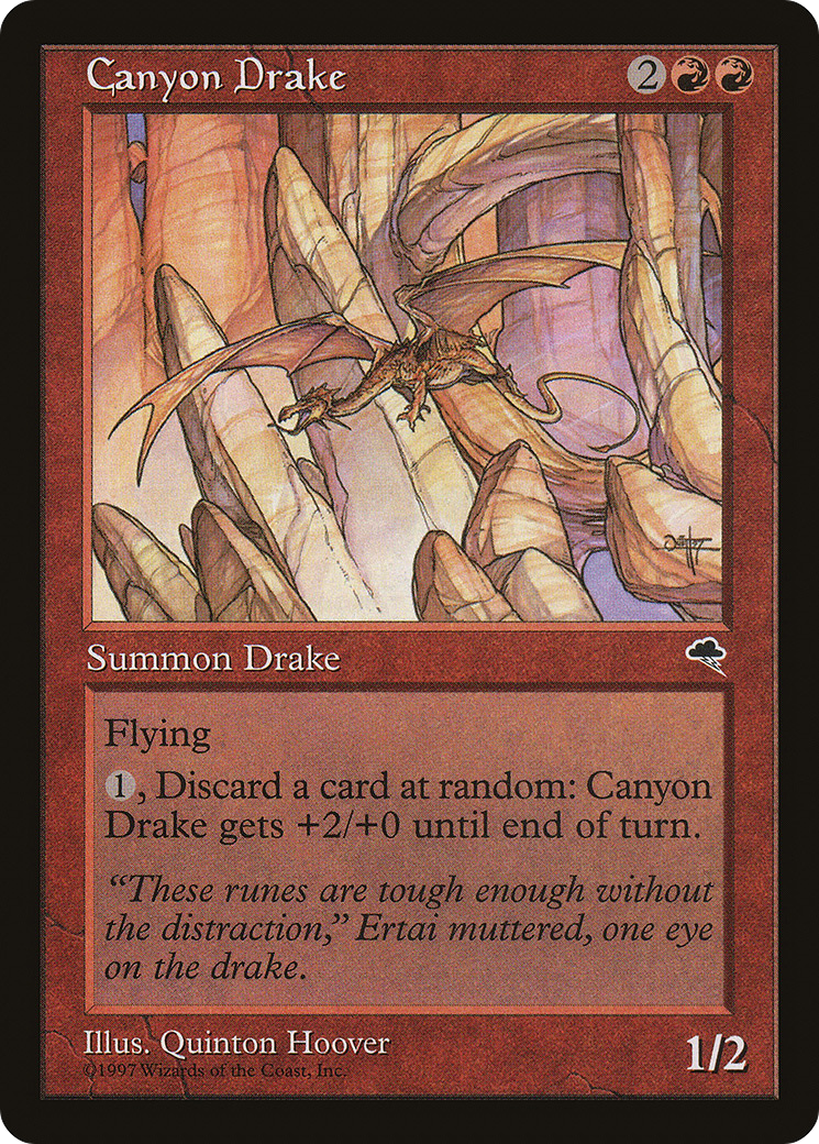 Canyon Drake (TMP-166) - Tempest - Premium MTG Single from Wizards of the Coast - Just $0.08! Shop now at Game Crave Tournament Store