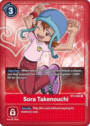 Sora Takenouchi (Box Topper) (BT2-084) - Release Special Booster Foil - Premium Digimon Single from Bandai - Just $0.22! Shop now at Game Crave Tournament Store
