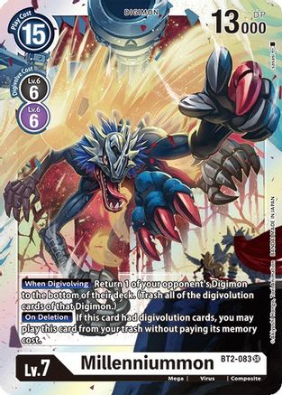 Millenniummon (BT2-083) - Release Special Booster Foil - Premium Digimon Single from Bandai - Just $0.08! Shop now at Game Crave Tournament Store