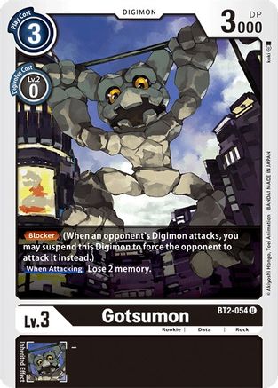 Gotsumon (BT2-054) - Release Special Booster - Premium Digimon Single from Bandai - Just $0.08! Shop now at Game Crave Tournament Store