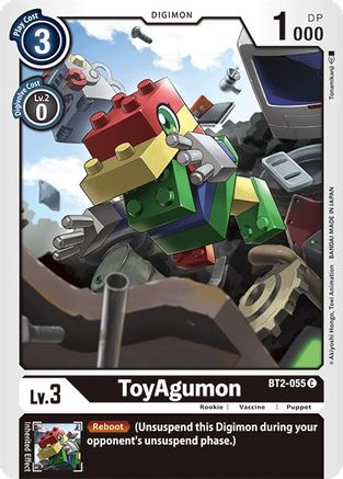 ToyAgumon (BT2-055) - Release Special Booster - Premium Digimon Single from Bandai - Just $0.25! Shop now at Game Crave Tournament Store