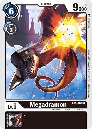 Megadramon (BT2-060) - Release Special Booster - Premium Digimon Single from Bandai - Just $0.25! Shop now at Game Crave Tournament Store