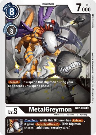 MetalGreymon - BT2-063 (BT2-063) - Release Special Booster - Premium Digimon Single from Bandai - Just $0.25! Shop now at Game Crave Tournament Store