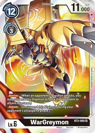 WarGreymon - BT2-065 (BT2-065) - Release Special Booster Foil - Premium Digimon Single from Bandai - Just $0.08! Shop now at Game Crave Tournament Store