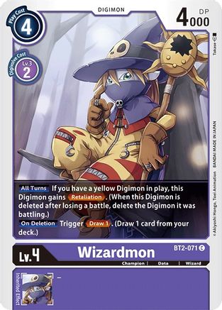 Wizardmon (BT2-071) - Release Special Booster - Premium Digimon Single from Bandai - Just $0.08! Shop now at Game Crave Tournament Store