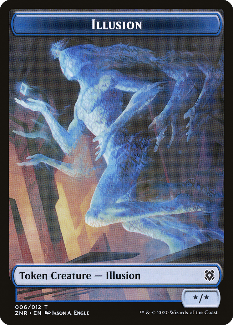 Illusion (TZNR-006) - Zendikar Rising Tokens - Premium MTG Single from Wizards of the Coast - Just $0! Shop now at Game Crave Tournament Store
