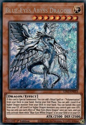 Blue-Eyes Abyss Dragon (LDS2-EN015) - Legendary Duelists: Season 2 1st Edition - Premium Yugioh Single from Konami - Just $2.34! Shop now at Game Crave Tournament Store