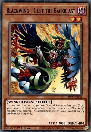 Blackwing - Gust the Backblast (LDS2-EN038) - Legendary Duelists: Season 2 1st Edition - Premium Yugioh Single from Konami - Just $0.08! Shop now at Game Crave Tournament Store