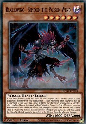 Blackwing - Simoon the Poison Wind (LDS2-EN040) - Legendary Duelists: Season 2 1st Edition - Premium Yugioh Single from Konami - Just $0.26! Shop now at Game Crave Tournament Store