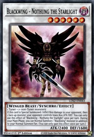 Blackwing - Nothung the Starlight (LDS2-EN043) - Legendary Duelists: Season 2 1st Edition - Premium Yugioh Single from Konami - Just $0.27! Shop now at Game Crave Tournament Store