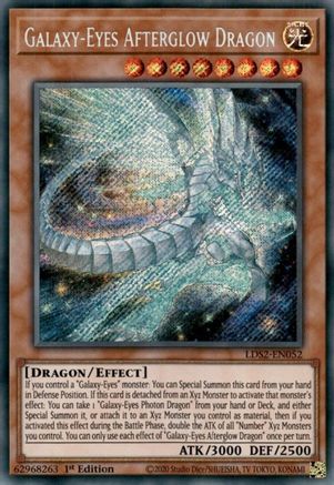 Galaxy-Eyes Afterglow Dragon (LDS2-EN052) - Legendary Duelists: Season 2 1st Edition - Premium Yugioh Single from Konami - Just $1.47! Shop now at Game Crave Tournament Store