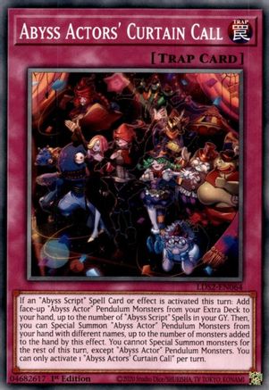 Abyss Actors' Curtain Call (LDS2-EN064) - Legendary Duelists: Season 2 1st Edition - Premium Yugioh Single from Konami - Just $0.25! Shop now at Game Crave Tournament Store