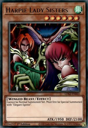 Harpie Lady Sisters (LDS2-EN065) - Legendary Duelists: Season 2 1st Edition - Premium Yugioh Single from Konami - Just $0.15! Shop now at Game Crave Tournament Store