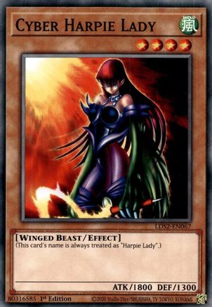 Cyber Harpie Lady (LDS2-EN067) - Legendary Duelists: Season 2 1st Edition - Premium Yugioh Single from Konami - Just $0.34! Shop now at Game Crave Tournament Store