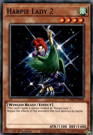 Harpie Lady 2 (LDS2-EN069) - Legendary Duelists: Season 2 1st Edition - Premium Yugioh Single from Konami - Just $0.25! Shop now at Game Crave Tournament Store