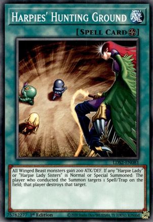 Harpies' Hunting Ground (LDS2-EN081) - Legendary Duelists: Season 2 1st Edition - Premium Yugioh Single from Konami - Just $0.24! Shop now at Game Crave Tournament Store