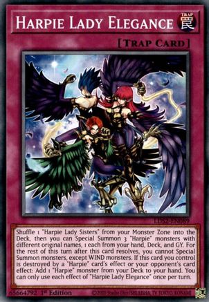 Harpie Lady Elegance (LDS2-EN089) - Legendary Duelists: Season 2 1st Edition - Premium Yugioh Single from Konami - Just $0.25! Shop now at Game Crave Tournament Store