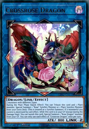 Crossrose Dragon (LDS2-EN114) - Legendary Duelists: Season 2 1st Edition - Premium Yugioh Single from Konami - Just $0.30! Shop now at Game Crave Tournament Store