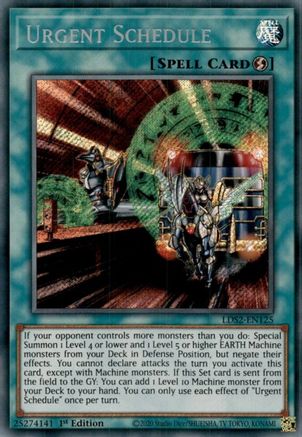 Urgent Schedule (LDS2-EN125) - Legendary Duelists: Season 2 1st Edition - Premium Yugioh Single from Konami - Just $3.33! Shop now at Game Crave Tournament Store