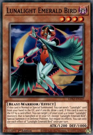 Lunalight Emerald Bird (LDS2-EN127) - Legendary Duelists: Season 2 1st Edition - Premium Yugioh Single from Konami - Just $0.34! Shop now at Game Crave Tournament Store