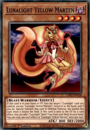 Lunalight Yellow Marten (LDS2-EN128) - Legendary Duelists: Season 2 1st Edition - Premium Yugioh Single from Konami - Just $0.81! Shop now at Game Crave Tournament Store