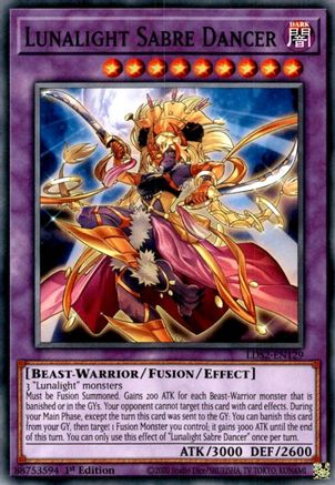 Lunalight Sabre Dancer (LDS2-EN129) - Legendary Duelists: Season 2 1st Edition - Premium Yugioh Single from Konami - Just $0.35! Shop now at Game Crave Tournament Store