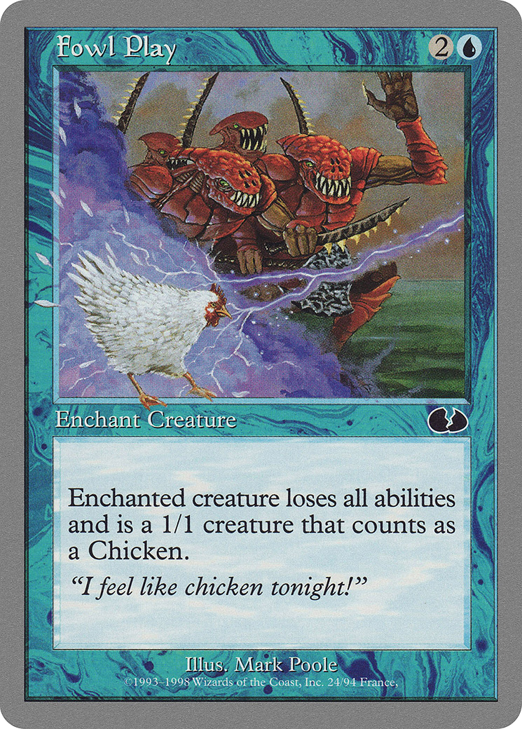 Fowl Play (UGL-024) - Unglued - Premium MTG Single from Wizards of the Coast - Just $0.08! Shop now at Game Crave Tournament Store