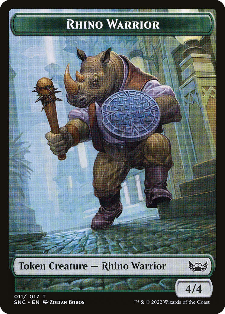 Rhino Warrior (TSNC-011) - Streets of New Capenna Tokens Foil - Premium MTG Single from Wizards of the Coast - Just $0! Shop now at Game Crave Tournament Store