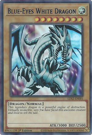 Blue-Eyes White Dragon (Blue) (LDS2-EN001) - Legendary Duelists: Season 2 1st Edition - Premium Yugioh Single from Konami - Just $2.21! Shop now at Game Crave Tournament Store