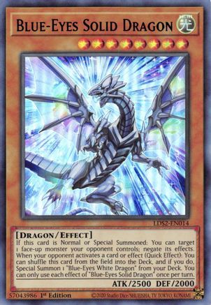Blue-Eyes Solid Dragon (Blue) (LDS2-EN014) - Legendary Duelists: Season 2 1st Edition - Premium Yugioh Single from Konami - Just $0.82! Shop now at Game Crave Tournament Store