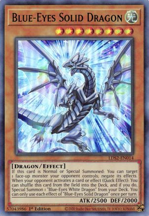Blue-Eyes Solid Dragon (Green) (LDS2-EN014) - Legendary Duelists: Season 2 1st Edition - Premium Yugioh Single from Konami - Just $1.55! Shop now at Game Crave Tournament Store