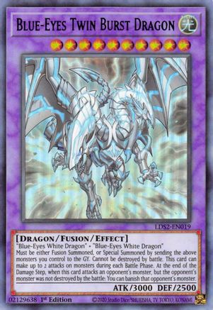 Blue-Eyes Twin Burst Dragon (Green) (LDS2-EN019) - Legendary Duelists: Season 2 1st Edition - Premium Yugioh Single from Konami - Just $2.42! Shop now at Game Crave Tournament Store