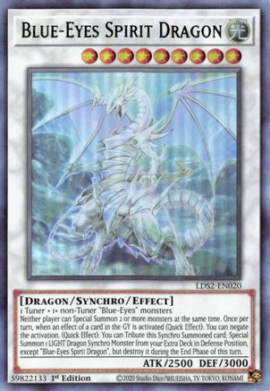 Blue-Eyes Spirit Dragon (Green) (LDS2-EN020) - Legendary Duelists: Season 2 1st Edition - Premium Yugioh Single from Konami - Just $0.91! Shop now at Game Crave Tournament Store