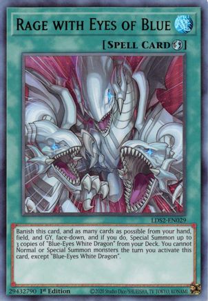 Rage with Eyes of Blue (Green) (LDS2-EN029) - Legendary Duelists: Season 2 1st Edition - Premium Yugioh Single from Konami - Just $0.46! Shop now at Game Crave Tournament Store