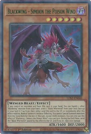 Blackwing - Simoon the Poison Wind (Green) (LDS2-EN040) - Legendary Duelists: Season 2 1st Edition - Premium Yugioh Single from Konami - Just $0.08! Shop now at Game Crave Tournament Store