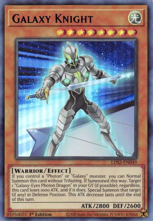 Galaxy Knight (Blue) (LDS2-EN049) - Legendary Duelists: Season 2 1st Edition - Premium Yugioh Single from Konami - Just $0.25! Shop now at Game Crave Tournament Store