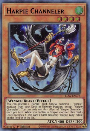 Harpie Channeler (Blue) (LDS2-EN073) - Legendary Duelists: Season 2 1st Edition - Premium Yugioh Single from Konami - Just $0.60! Shop now at Game Crave Tournament Store