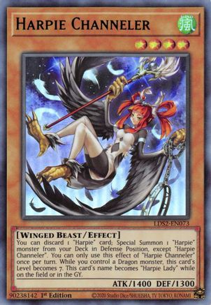 Harpie Channeler (Green) (LDS2-EN073) - Legendary Duelists: Season 2 1st Edition - Premium Yugioh Single from Konami - Just $0.74! Shop now at Game Crave Tournament Store