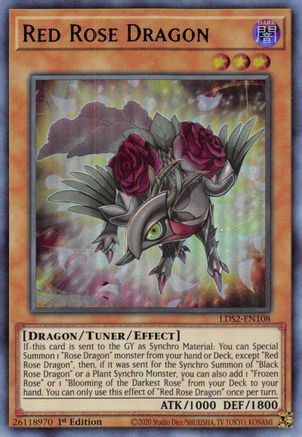 Red Rose Dragon (Green) (LDS2-EN108) - Legendary Duelists: Season 2 1st Edition - Premium Yugioh Single from Konami - Just $2.87! Shop now at Game Crave Tournament Store