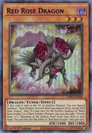 Red Rose Dragon (Purple) (LDS2-EN108) - Legendary Duelists: Season 2 1st Edition - Premium Yugioh Single from Konami - Just $3.25! Shop now at Game Crave Tournament Store