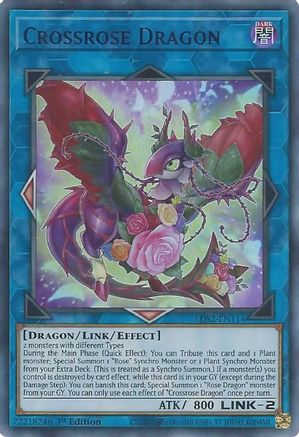 Crossrose Dragon (Purple) (LDS2-EN114) - Legendary Duelists: Season 2 1st Edition - Premium Yugioh Single from Konami - Just $0.23! Shop now at Game Crave Tournament Store