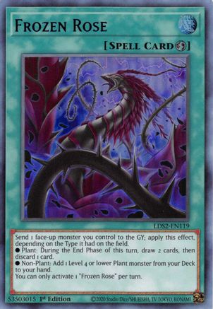 Frozen Rose (Purple) (LDS2-EN119) - Legendary Duelists: Season 2 1st Edition - Premium Yugioh Single from Konami - Just $0.50! Shop now at Game Crave Tournament Store