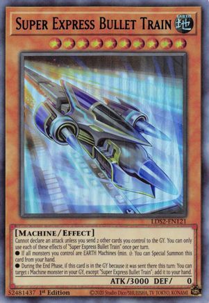 Super Express Bullet Train (Blue) (LDS2-EN121) - Legendary Duelists: Season 2 1st Edition - Premium Yugioh Single from Konami - Just $0.25! Shop now at Game Crave Tournament Store