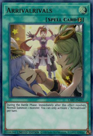 Arrivalrivals (LART-EN027) - The Lost Art Promotion Limited - Premium Yugioh Single from Konami - Just $0.44! Shop now at Game Crave Tournament Store