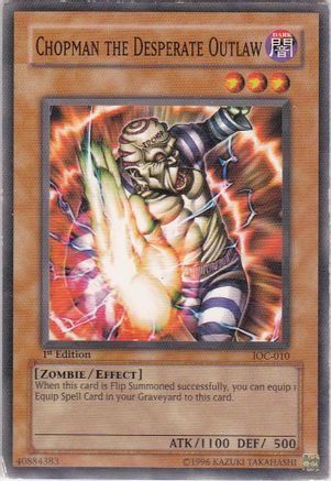 Chopman the Desperate Outlaw (IOC-010) - Invasion of Chaos Unlimited - Premium Yugioh Single from Konami - Just $0.25! Shop now at Game Crave Tournament Store