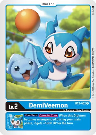 DemiVeemon - BT2-002 (BT2-002) - Release Special Booster - Premium Digimon Single from Bandai - Just $0.25! Shop now at Game Crave Tournament Store