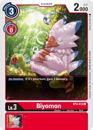 Biyomon - BT2-010 (BT2-010) - Release Special Booster - Premium Digimon Single from Bandai - Just $0.08! Shop now at Game Crave Tournament Store