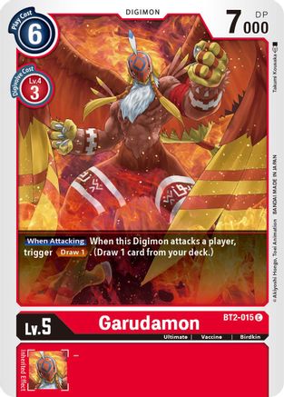 Garudamon - BT2-015 (BT2-015) - Release Special Booster - Premium Digimon Single from Bandai - Just $0.08! Shop now at Game Crave Tournament Store