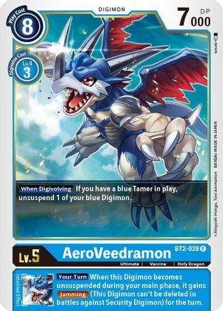 AeroVeedramon (BT2-028) - Release Special Booster - Premium Digimon Single from Bandai - Just $0.08! Shop now at Game Crave Tournament Store